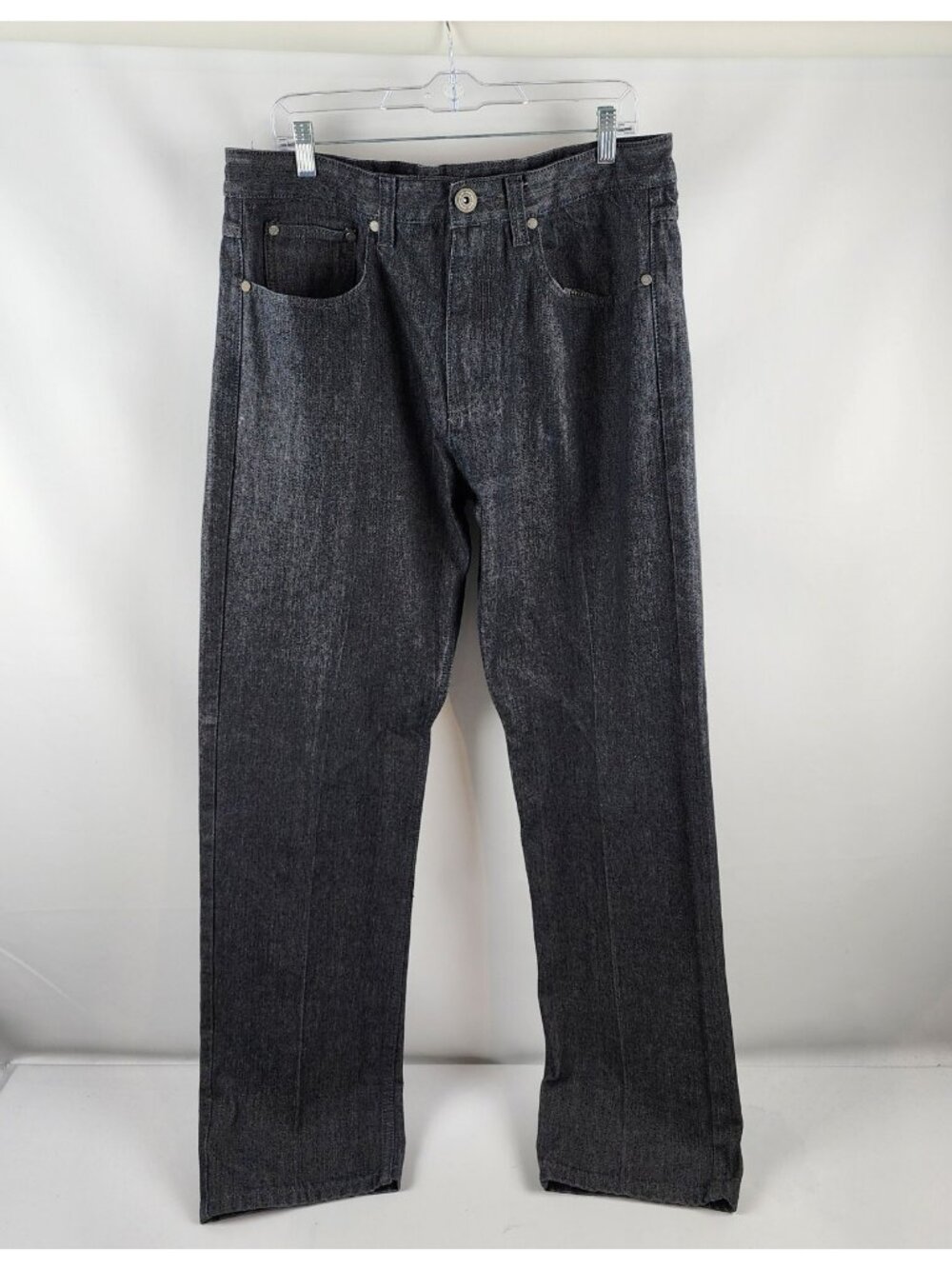 Knockout KO Jeans Mens 36x33 Vintage Y2K Black Easy Fit Hip Hop Streetwear